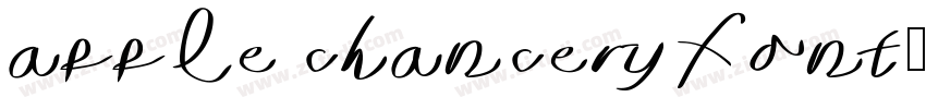 apple chancery font字体转换